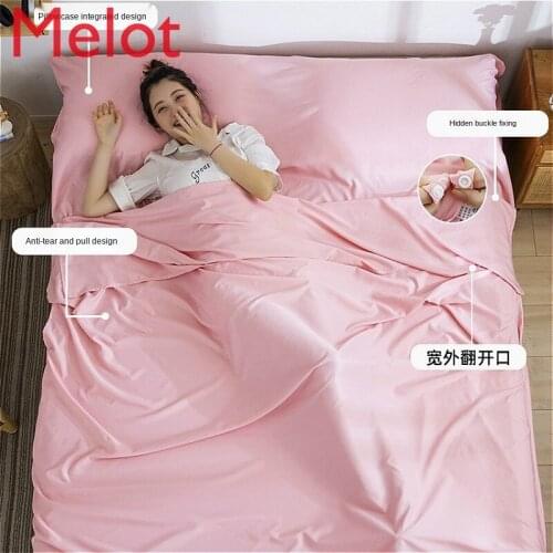 High-End Dirty Proof Sleeping Bag Adult Summer Single Double Portable Travel Bag Pure Cotton Bed Sheet Duvet Cover