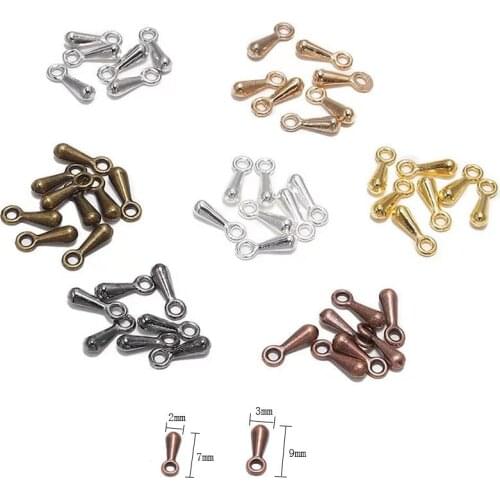 50pcs/lot Cover Clasps Cord End Caps String Ribbon Leather Clip Necklace Bracelet Connector For Jewelry Making Supplies