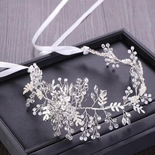 Women Fashion Beauty Leaves Headpieces Bridal Wedding Delicate Headdress Hair Jewelry Ladies Luxury Shining Rhinestone Headband