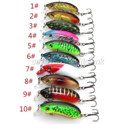 1 PCS Wobble fishing lures 5cm/7.5g Artificial Bait Plastic Hard Fishing Lure minnow Fishing Bait pesca