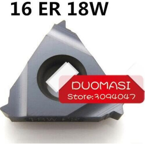 10pcs 16 ER 18 W ,indexable Tungsten Carbide Threading Lathe Inserts For Threaded Lathe Holder,thread Turning Tool Holders