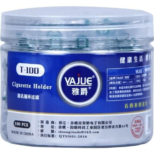 100 PCS Disposable Smoking Filter Pipe Tobacco Cigarettes Reduce Tar Filter Holder Cleaning Container Smoking Accessories