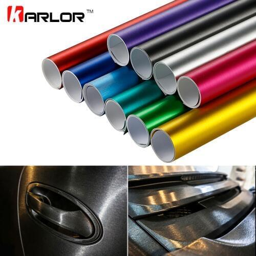 10x100cm PVC Vinyl Wrap Wire Drawing Brushed Ice Film Plating Chrome Waterproof Motocycle Automobiles Stickers Decal Car Styling
