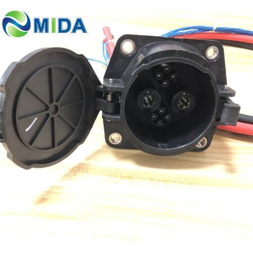 125A Japan standard CHAdeMO inlet socket with 1m cable for Nissan Electric Car