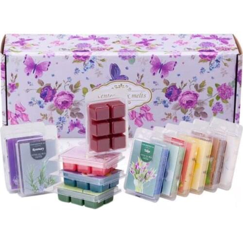 12PCS Scented Wax Cubes 100% Soy DIY Wax Aromatherapy Candle Blocks For Candle Making Accessories Plants Fruits Fragrance