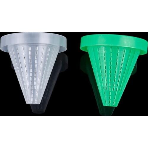 2pcs Fish Tank Supplies Plastic Tapered Aquarium Red Worm Feeding Feeder Funnel Cup Fish Food Feed Tool