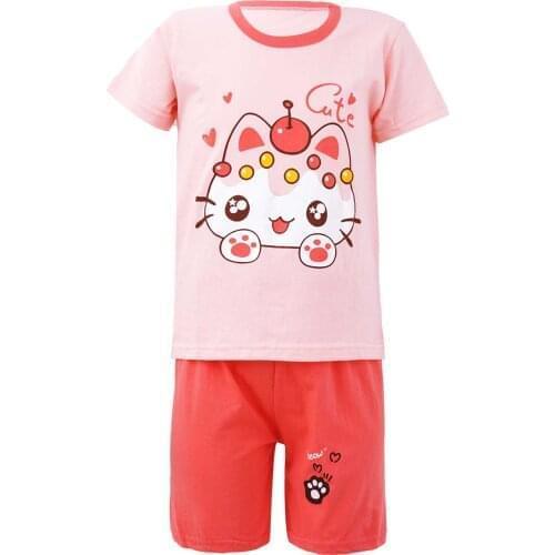 2021 Kids Girls Clothes Set Summer Short Sleeve T-shirt Shorts Outfits Baby Clothing 5 6 7 8 9 10 Year Children Casual Clothing