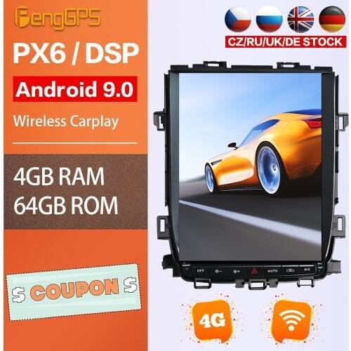 Android Radio For Toyota Alphard 2008-2015 Touchscreen Tesla DVD Player GPS Navigation Carplay Multimedia Headunit Bluetooth PX6