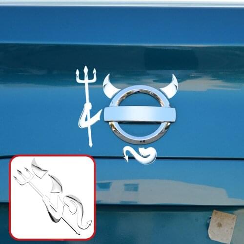 Car Funny 3D Devil Car Stickers Tail Logo Decal for Volkswagen VW Jetta MK5 6 Golf 4 5 6 7 CC Tiguan Passat B5 B6 b7 Polo