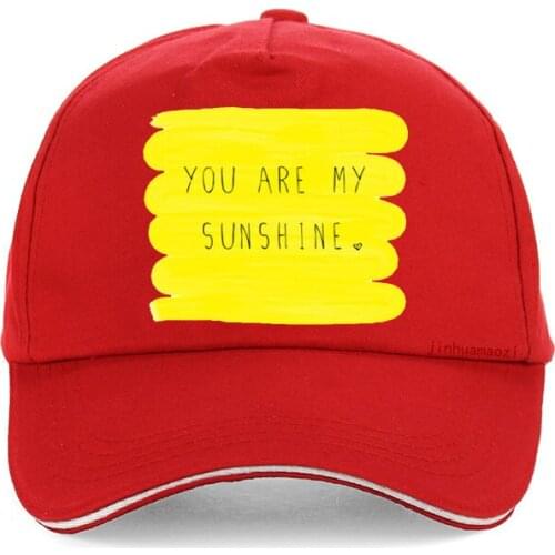 You Are My Sunshine Letter Printed Baseball Cap Fashion Casual Men Women Casquette Snapback Gorras Boinas Hats Men Trucker Hat