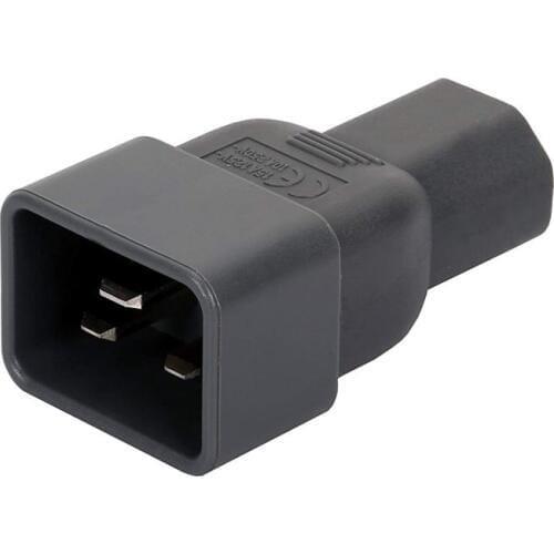 Beige Color IEC 320 C13 to C20 AC Adapter, IEC 15A to 10A,16A to 10A AC Converter,C20 16A to C13 10A Power Connector