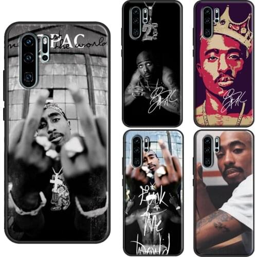 2pac Tupac Shakur Rap Rapper TPU Case For Huawei P40 Lite P10 P20 P30 Pro P Smart 2019 Z Mate 30 Pro 10 20 Lite