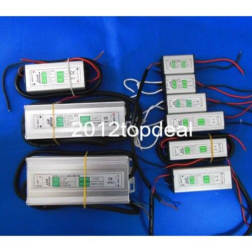 DC-DC 12V/24V Transformer Power Supply LED Driver IP67 Waterproof 10W-100W