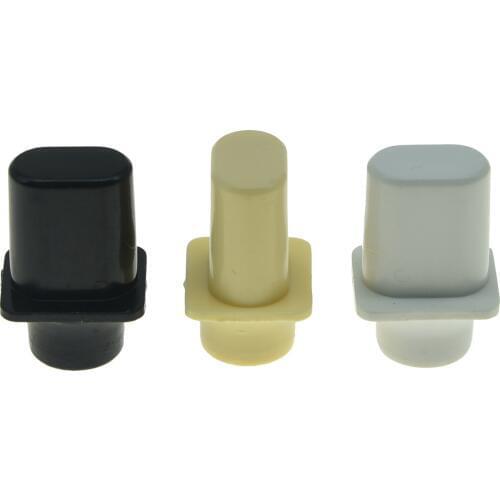 KAISH Pack of 2 Vintage Top Hat Switch Tip 3 Way /4 Way Pickup Selector Switch Knobs for U.S. Tele/Telecaster Black/Ivory/White