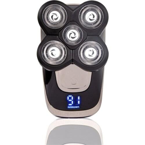Mens Floating Heads Shaver Electric USB Rechargeable Trim Beard Shaving Razor Professional Waterproof Hair Clipper
