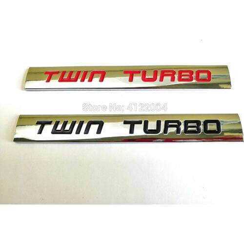 TWIN TURBO Energy Emblem Trunk Sticker Decal For TOYOTA HONDA MITSUBISHI VOLVO GEELY CHERY HAVAL Dodge JAGUAR