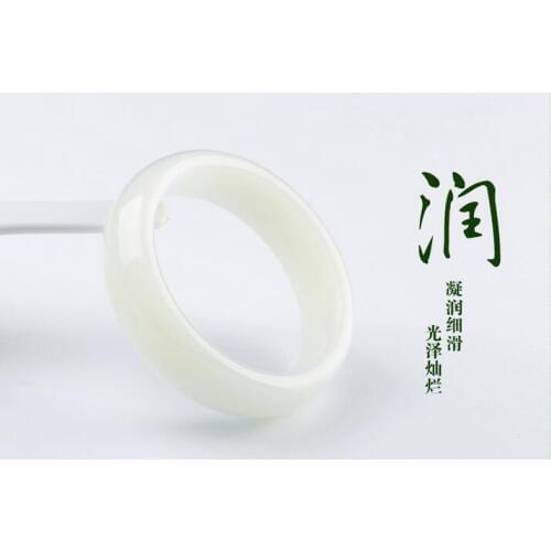 Jade Bracelet and nephrite jade Baiyu Xinjiang natural Jade Jewelry Authentic with Certificate
