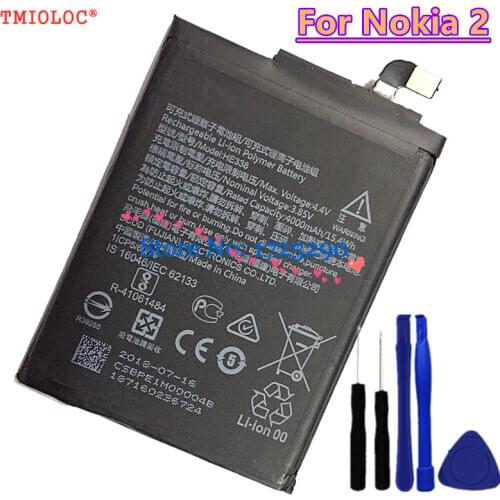 New High Quality HE338 4000mAh Battery For Nokia 2 Nokia2 Bateria + Tools