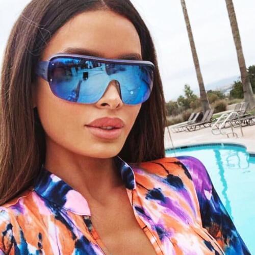 Ovesized Sunglasses Women Shades Luxury Brand Mirror Square Black Sun Glasses For Men Black Plastic Frame Shades UV400