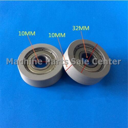 SWMAKER 10*32*10mm F type plastic nylon package pulley with bearing 6000 Polyurethane for 3D printer flat Flat roller wheel