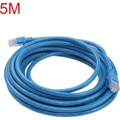 SHCHV 5M nternet Cable CAT5E CAT5 RJ45 Patch Cord Lan Blue Network Cable for Orange Pi PC Computer Raspberry Pi