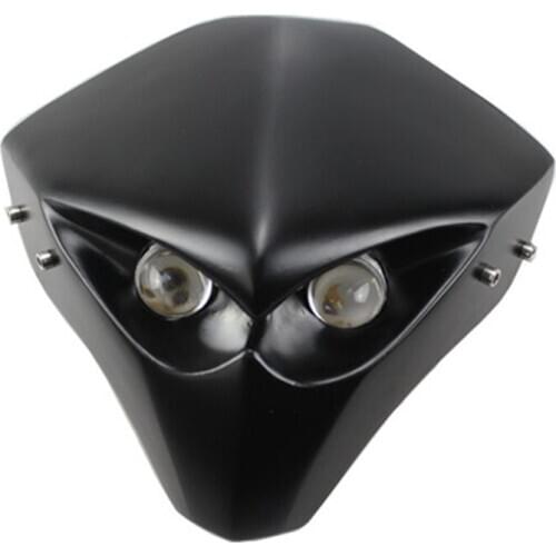 Universal Motorcycle Headlight Fairing Racing Skeleton Skull Headlight Bike For Yamaha Honda Kawasaki Suzuki Cafe Racer Bobber