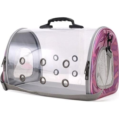 Pet bag breathable cat backpack new transparent dog outing bag portable pet backpack