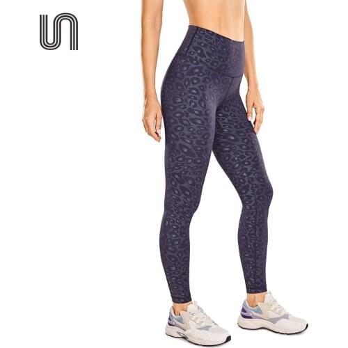 Womens Naked Feeling Yoga Leggings 25 Inches - 7/8 High Waisted Workout Pants Fashion Pearlescent