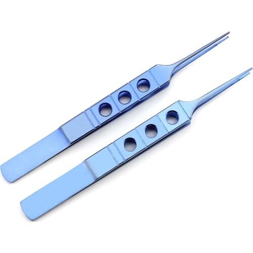 1pcs Ophthalmology Microscopy Tweezers Double Eyelid Tools Stainless Steel Cosmetic Plastic Surgery Tweezers
