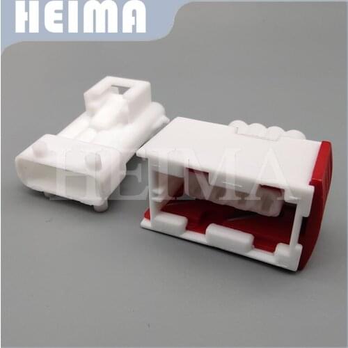 10/20/30 sets Tyco Amp 4 Pin way male female waterproof White auto electric Connector Oxygen Sensor plug for QQ Citroen 144998-5