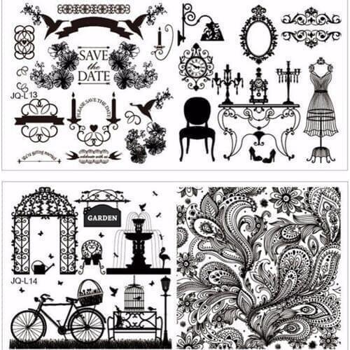 2 PCS 6*12cm Nail Stamping Plates DIY Image Konad Nail Art Manicure Templates Stencils Salon Beauty Polish Tools 2018 Hot