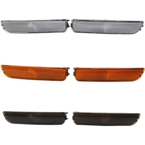 2Pcs Side Lights Front Corner Bumper Marker Turn Signal Light Amber Smoke White Lens For Passat B5.5 2001-2005 Car Accessories