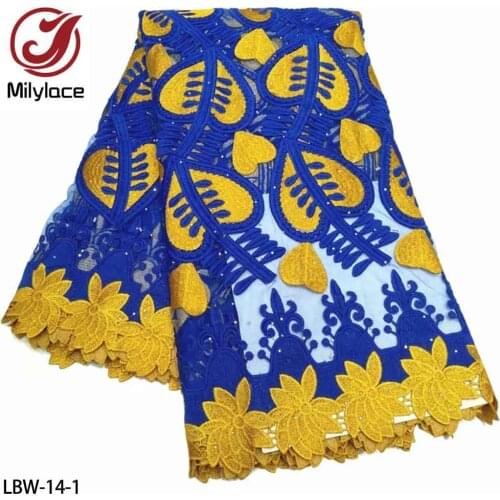 2021 French Mesh Tulle Lace 2021 High Quality African Lace Fabric with Stones for Wedding Dress LBW-14