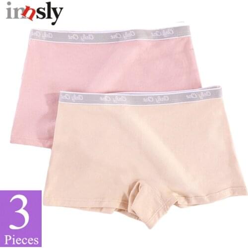 3 Pieces/Set Big Size Panties Women Cotton Boyshort Female Boxer Underwear Under Skirt Ladies Safety Short Pants