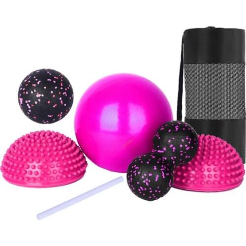 6pcs Massage Balls Storage Bag Set Stress Relief Gifts Body Deep Tissue Muscle Reflexology for Yoga Gym Training Massage Ball
