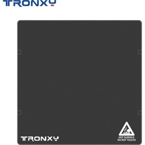 3D Printer Accessories and Parts Black Square Lattice Glass Plate for Surface Heating Platform with Size 220/255/310/330/400mm