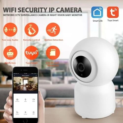 TUYA Wireless Baby Monitoring IP CCTV Camera WiFi Home 1080P HD Video Pan Motion Detect for Google Home Alexa Smart Webcams