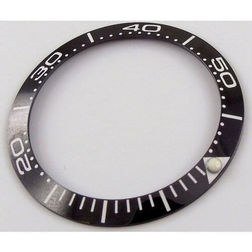39.9mm Ceramic Watch Bezel Black Insert For Automatic Mens Watch Face Inner Diameter 31.6mm Watch Replacement Accessories