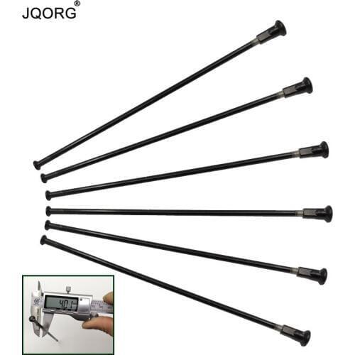 Diameter 4.0 mm Straight Pull Motocross Spokes Material 304 Stainless Steel Black Color Equal Diameter 8 G Motorcycle Spokes