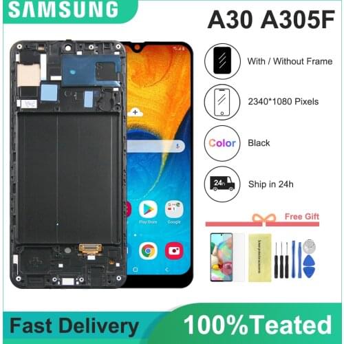 6.4'' Display For Samsung galaxy A30 A305/DS A305F A305FD A305A Display Touch Screen Digitizer Assembly For Samsung A305 A30 LCD