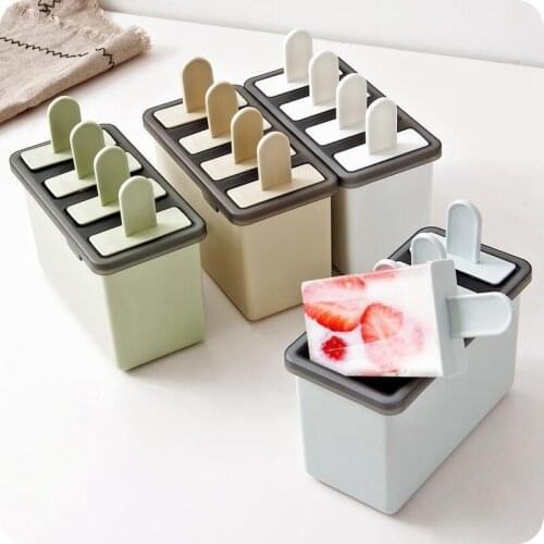 Shape Ice Cream Mold Handmade Dessert Fruit Maker Reusable Ice Cube Tray Popsicle Home Ice Cream Maker