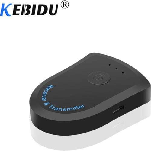 Kebidu BT805 Bluetooth 4.2 Transmitter Receiver 2 in1 Wireless Audio 3.5mm Stereo Audio Music Adapter for PC Computer Laptop