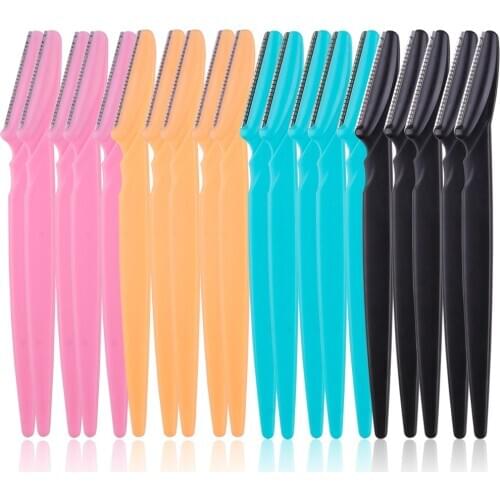 20/40/80Pcs Eye Brow Razor Safe Facial Blades Shaping Knife Eyebrow Trimmer Shaver Face Hair Removal Blades Woman Makeup Tools