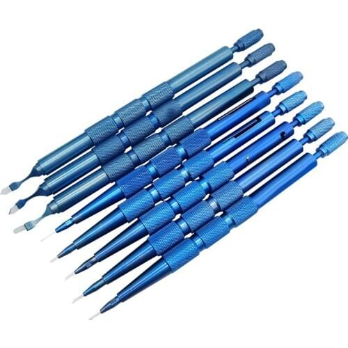 Elbow Straight Double Lancet Blade Clear Cornea knives Ophthalmic Crescent Blade ophthalmic eye instrument