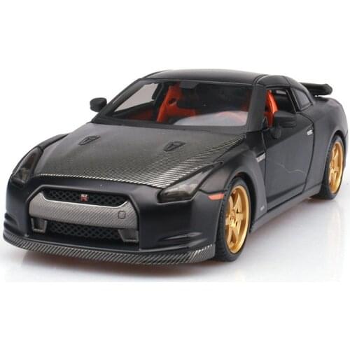 1:24 Simulation alloy sports car model toy For Toyota GTR with Steering wheel control front wheel steering toy for Children