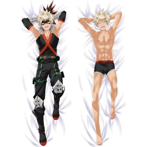 My Hero Academia Bakugou Katsuki Cosplay Dakimakura Pillow Case Hugging Body Prop