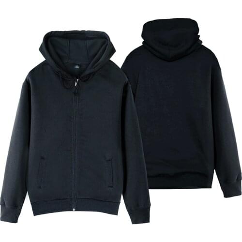 Man Boy Coat Full Zip Hoodie Fleece Hooded Jacket 5 Colors XXS 4XL Black Navy Blue Red White Gray Autumn Winter ZIIART