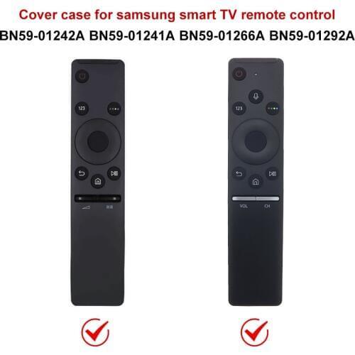 Soft Silicone TPU Protective Case Remote Colorful Cover Case Shockproof For Samsung Smart TV Voice Version Remote Control Set