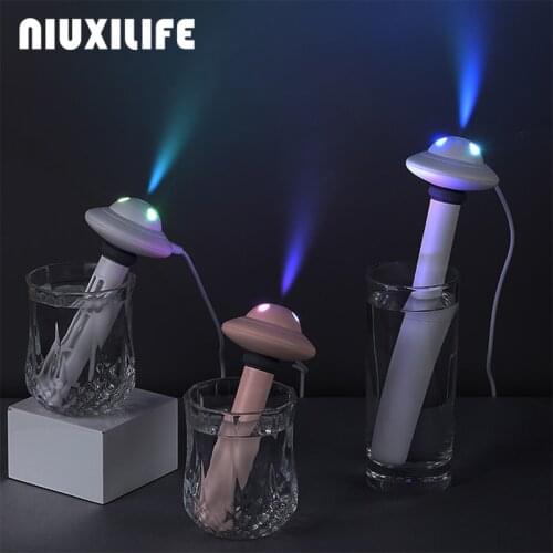NIUXILIFE UFO humidifier USB Portable Cat Air Humidifiers Aroma Diffuser Mist Maker For Home Office Humidification Detachable