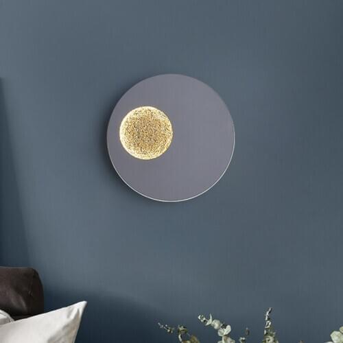 Nordic Wandering Moon Wall Lamp Bedside Modern LED Wall Lamp Creative Earth Decorative Wall Lamp for Bedroom Corridor Lighting